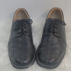 Johnston‎ & Murphy Black Leather Oxford Shoes Size 10.5